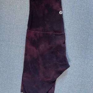 lululemon Align shorts 8” length size 2 red/black